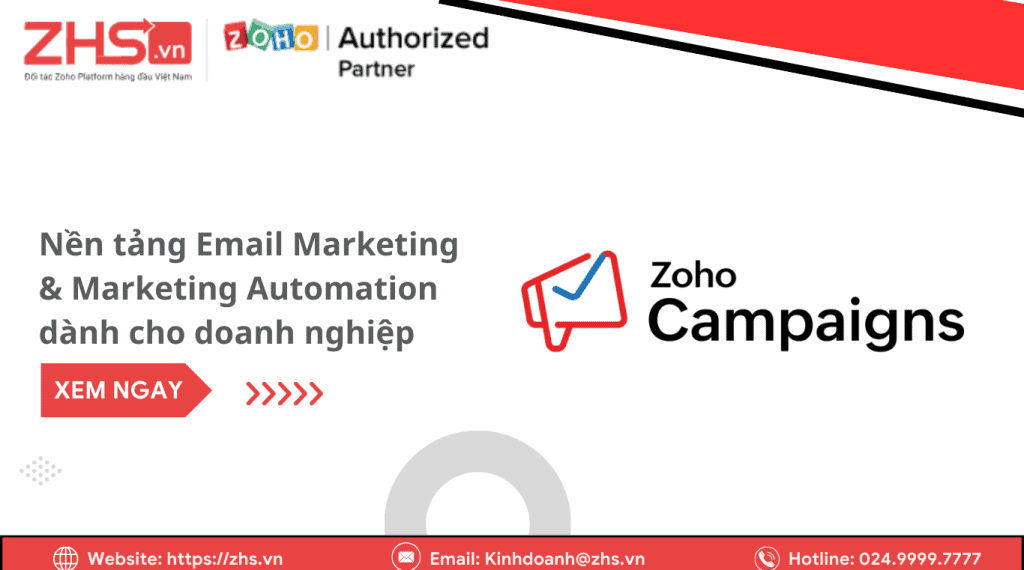 Zoho Campaigns là gì? Nền tảng Email Marketing & Marketing Automation hoàn hảo