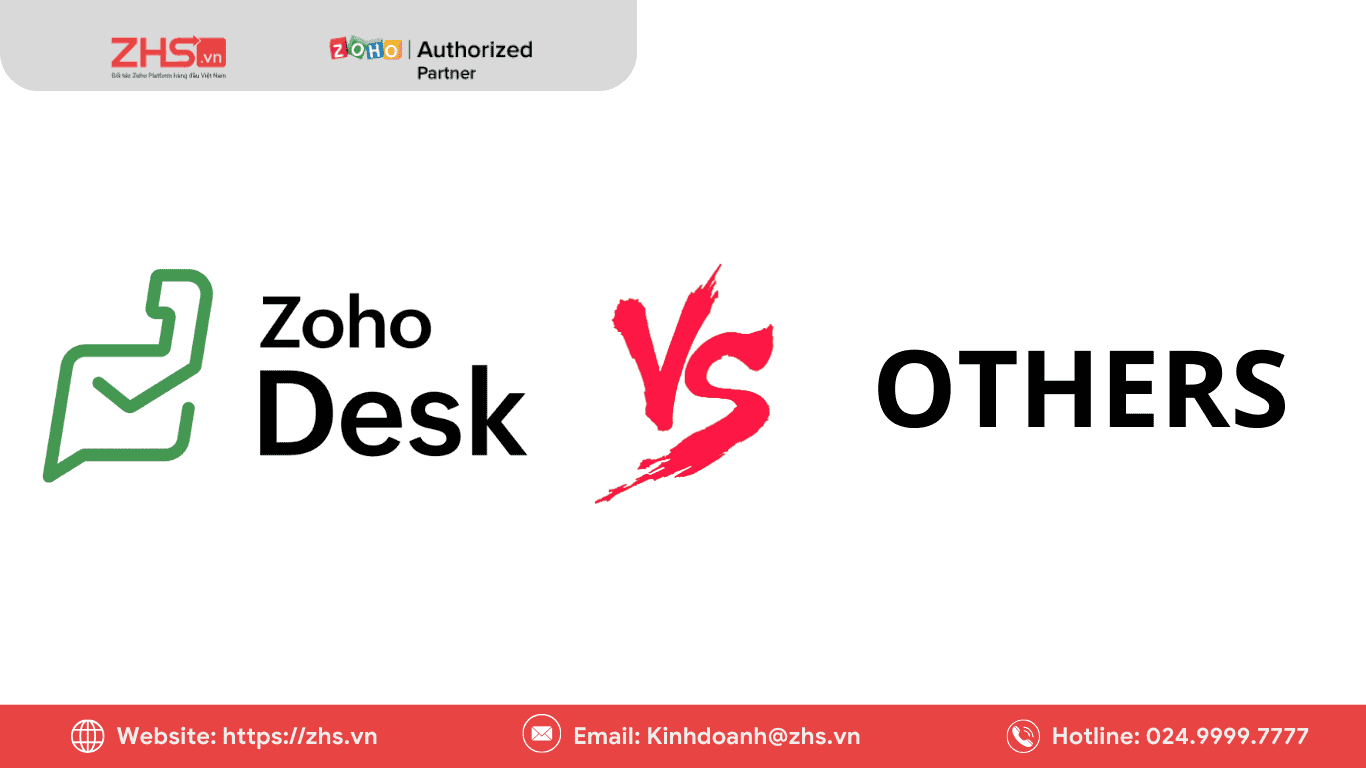 Zoho Desk với các phần mềm Helpdesk khác