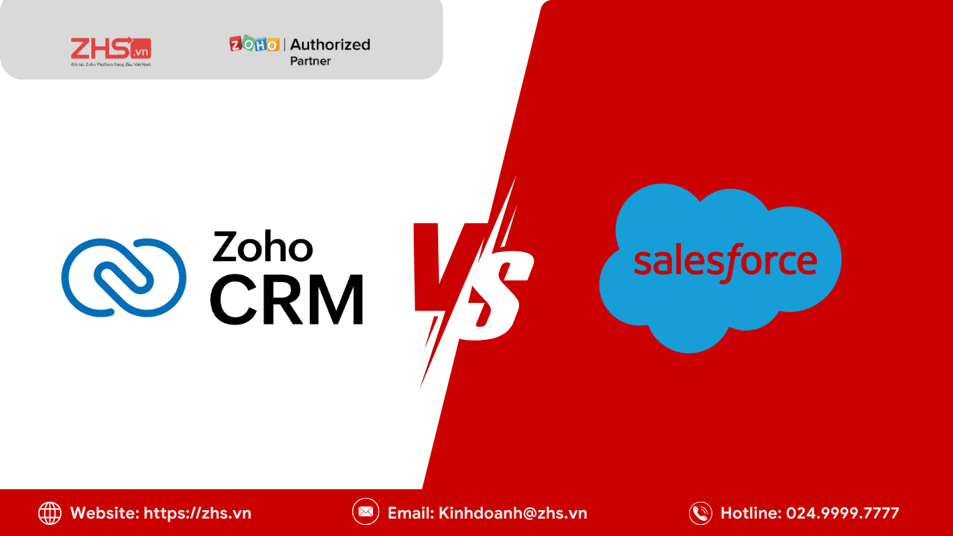 so sánh Zoho CRM vs Salesforce CRM
