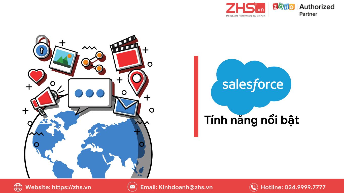Tính năng nổi bật của phần mềm Salesforce CRM