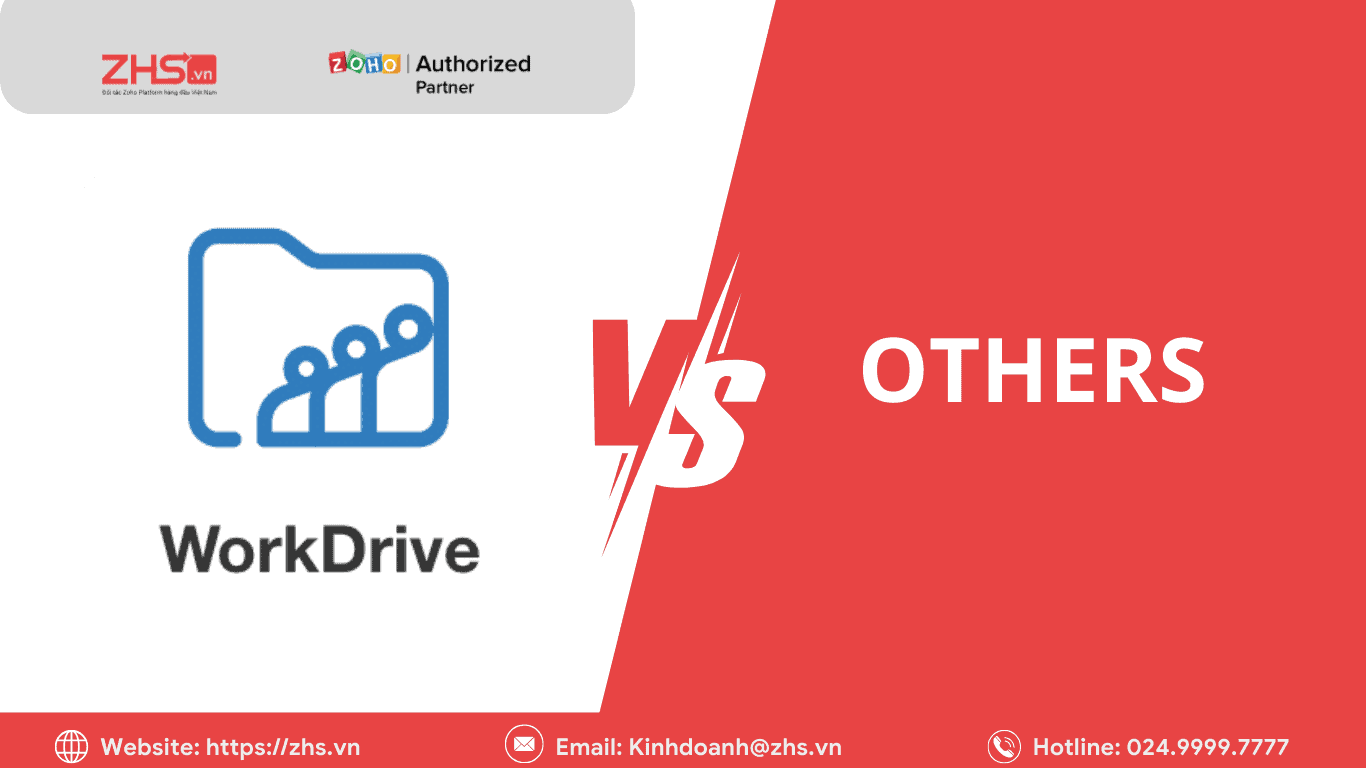 So sánh Zoho WorkDrive với các nền tảng lưu trữ phổ biến