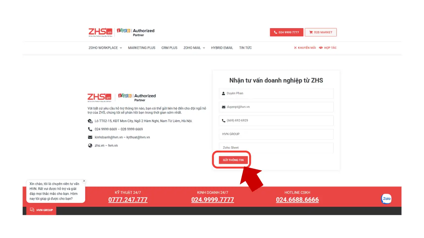 Zoho sheet