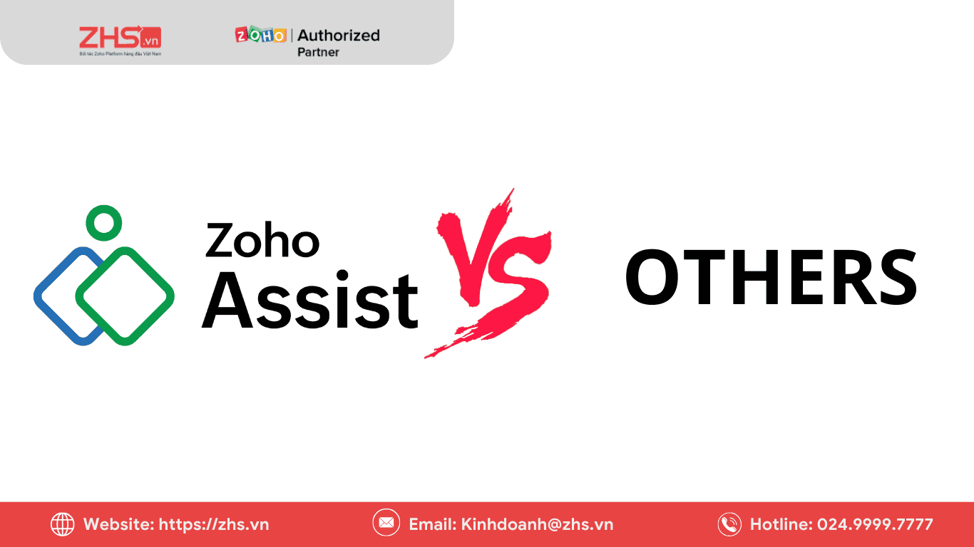 So sánh Zoho Assist với các phần mềm khác