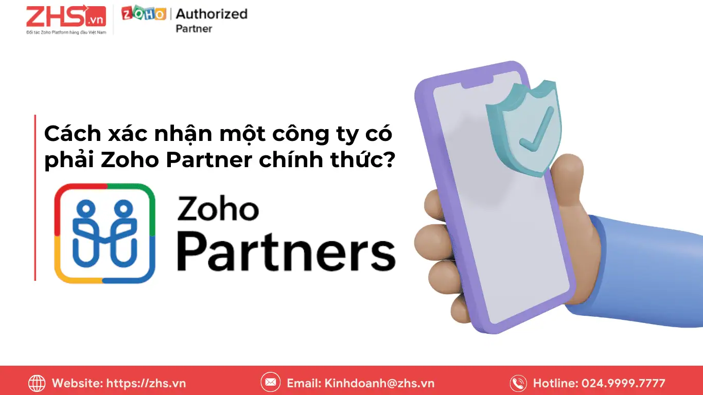 Cách xác nhận một công ty có phải Zoho Partner chính thức?